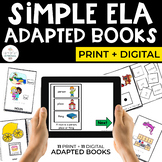 ELA Adapted Books Bundle for Special Ed | Print + Digital