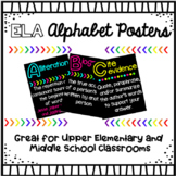 ELA Alphabet Posters