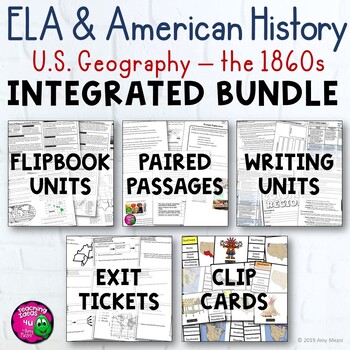 Preview of ELA & American History Year-Long Integrated 7 Unit BUNDLE: Reading, Writing+