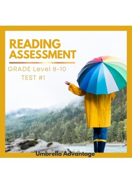 Preview of ELA Assessment Grade Levels 8 - 10  Test#1