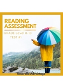 ELA Assessment Grade Levels 8 - 10  Test#1