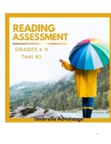 ELA Assessment Grades 6-9 Test #2