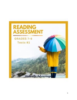 Preview of ELA Assessment Grades 7-8 Test #1