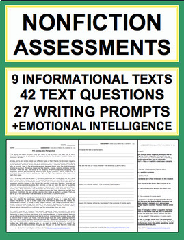 Preview of ELA Assessment & Test Prep: Reading Informational Text, Writing, SEL Bundle
