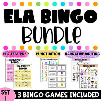 Preview of ELA BINGO GAMES_BUNDLE #1