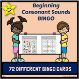 Beginning Consonant Sounds Bingo Games