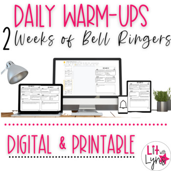 Preview of ELA Bell Ringers | 1st 2 Weeks FREEBIE | Digital & Printable
