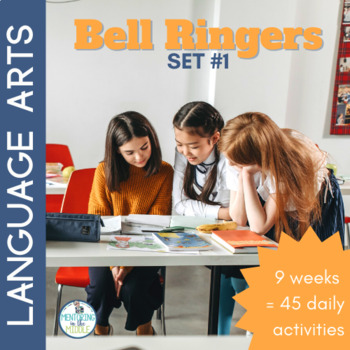 Preview of ELA Bell Ringers - Morning Work Set 1 - Grammar Bell Work 5th - 7th grades