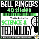 ELA Bell Ringers Questions | Topic: Science and Tech | Mid