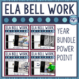 ELA Bell Ringers Year Long Bundle Power Point Version | Di