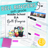 ELA Bell Ringers for Middle School 6th Grade Full Year DIG