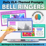ELA Bell Ringers for the ENTIRE School Year | Bell Ringer 