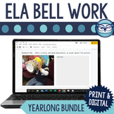 ELA Bell Ringers for Upper Elementary | Printable and Digi
