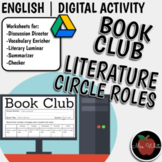 ELA | Book Club & Literature Circle Worksheets (Digital)