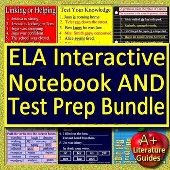 Preview of ELA Bundle Google Drive 6 Digital Notebooks & 20 Reading Games Google Classroom