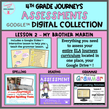 Preview of ELA COLLECTION Lesson 2 My Brother Martin 4th Grade Journeys 