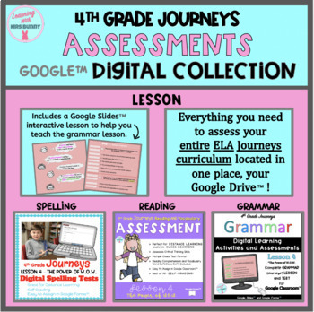 Preview of ELA COLLECTION  Lesson 4 The Power of W.O.W. 4th Grade Journeys