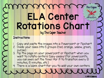 Free Center Rotation Chart Template