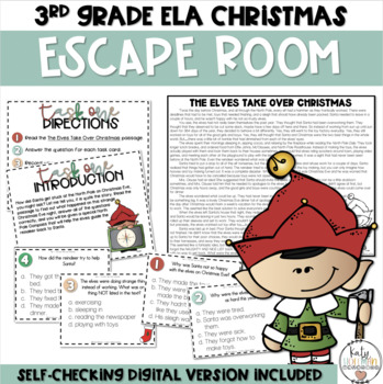 Preview of ELA Christmas Activities