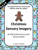ELA Christmas Sensory Details Activity Set