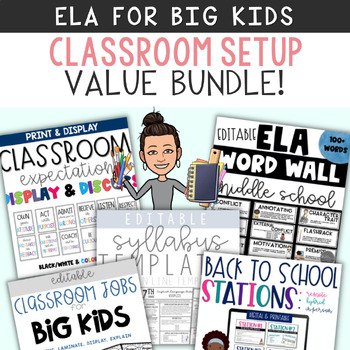 Preview of ELA Classroom Bundle for BIG KIDS!