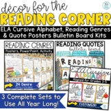 ELA Classroom Decor | ABCs Alphabet, Genre Posters, Readin