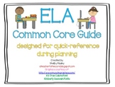 ELA Common Core Guide for Kindergarten