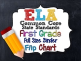 Ela Common Core Standards: Grade 1 Full Size Binder Flip Charts