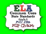 Ela Common Core Standards: Grade 8 Full Size Binder Flip Charts