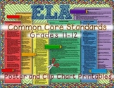 Ela Common Core Standards: Grades 11-12 Poster Clip Chart