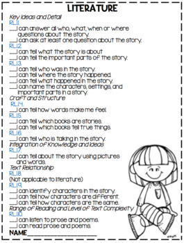 ELA Standards Assessments...Watch Me Grow! by First Grade Hip Hip Hooray