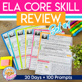 ELA Core Skill Preview and Review - Bell Ringers, Summer &