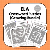 ELA Crossword Puzzles Bundle
