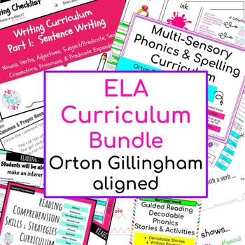 Preview of ELA Curriculum Bundle Orton Gillingham aligned