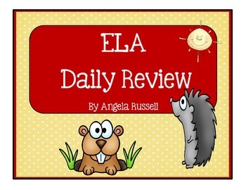 Preview of ELA Daily Review Worksheets