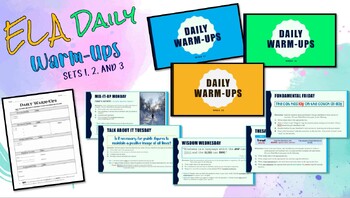 Preview of ELA Daily Warm-Up Bundle (Sets 1, 2, & 3)