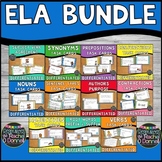 ELA Differentiated Task Cards Grammar Language MEGA BUNDLE