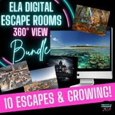 Fun ELA Digital Escape Rooms for High School with 360° Vie