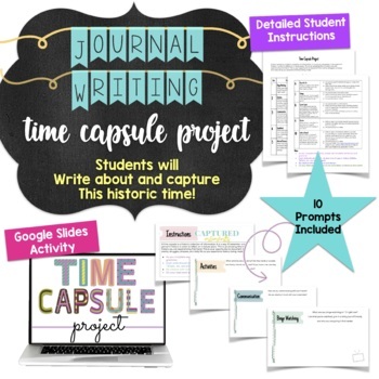 ELA Distance Learning Activity- Time Capsule Project | TPT