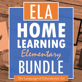 Preview of ELA Home Learning Upper Elementary BUNDLE — Presentations, Writing Units, Rubric