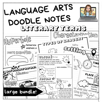 Preview of ELA Doodle Notes - Literary Terms