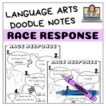 Preview of ELA Doodle Notes - RACE Response