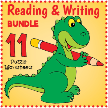 Preview of ELA ELEMENTS OF WRITING BUNDLE - 11 Word Search & Crossword Worksheets