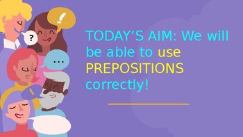 Preview of ELA/ENL/ESL Preposition Practice with Spanish Connection