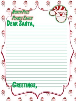 Dear Santa... by Urbino12 | Teachers Pay Teachers