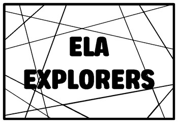 Preview of ELA EXPLORERS Literary Critters Coloring Pages, 1st Grade Emergency Sub Plans