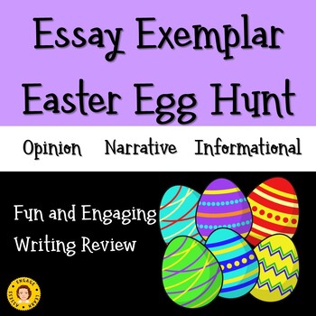 Preview of ELA Easter Egg Hunt for Opinion, Informational and Narrative Writing