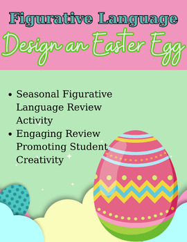 Preview of ELA Easter Figurative Language Review/Assessment, Design an Easter Egg