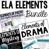 ELA Elements Bundle - Drama, Poetry, and Mystery Genres