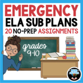 ELA Emergency Sub Plans Binder Substitute Lesson Plans | 9